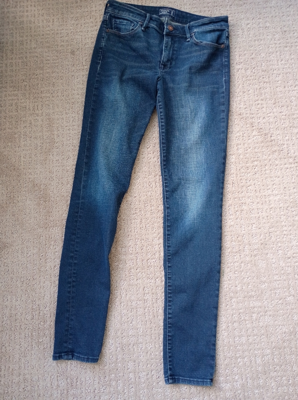 Abercrombie & Fitch Harper Super Skinny Dark Blue Women's Jeans